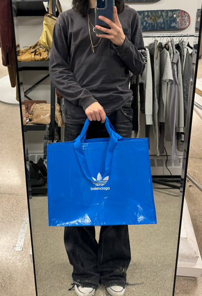 Balenciaga x Adidas Reusable Blue Tote/Shoulder Bag