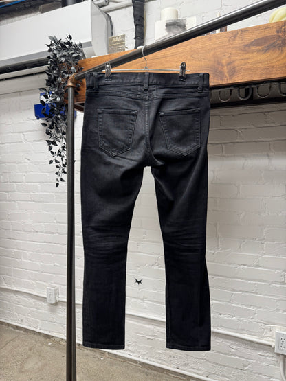 2015 Saint Laurent by Hedi Slimane ‘D02’ Distressed Knee Blowout Skinny Denim