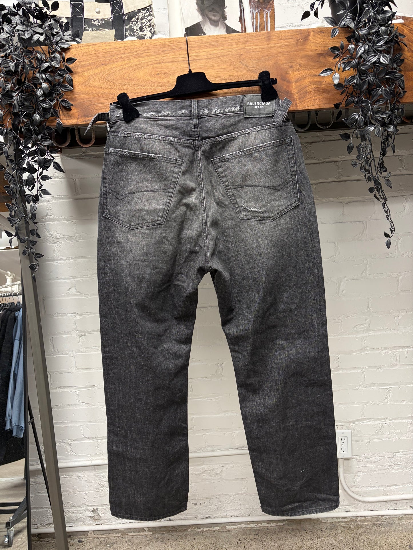 SS2022 Balenciaga ‘Destroy’ Skater Relaxed Fit Washed Grey Denim