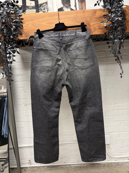 SS2022 Balenciaga ‘Destroy’ Skater Relaxed Fit Washed Grey Denim