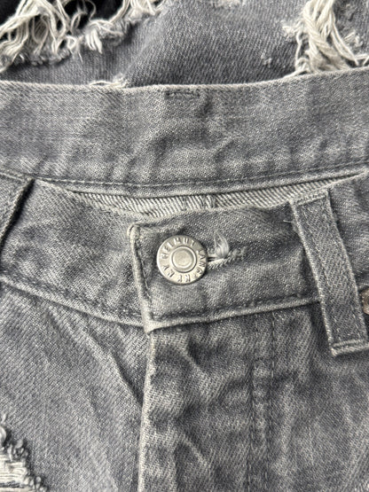Vintage Helmut Lang Thrash Distressed Blowout Denim
