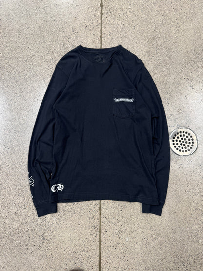 Chrome Hearts Cemetery Cross Flood Long Sleeve Shirt