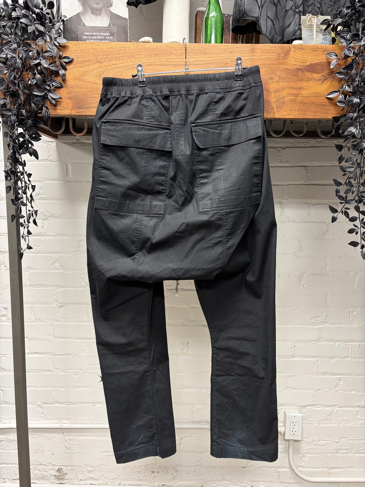 SS2020 Rick Owens ‘Tecuatl’ Drop Crotch Black Berlin Sweatpants