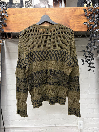Vintage Jean Paul Gaultier ‘Mixed Patterns’ Cutout Knit Sweater
