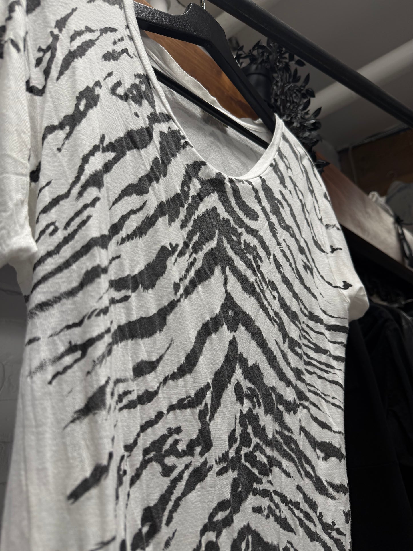 SS2014 Saint Laurent by Hedi Slimane ‘Zebra Print’ Thin Cotton T-Shirt