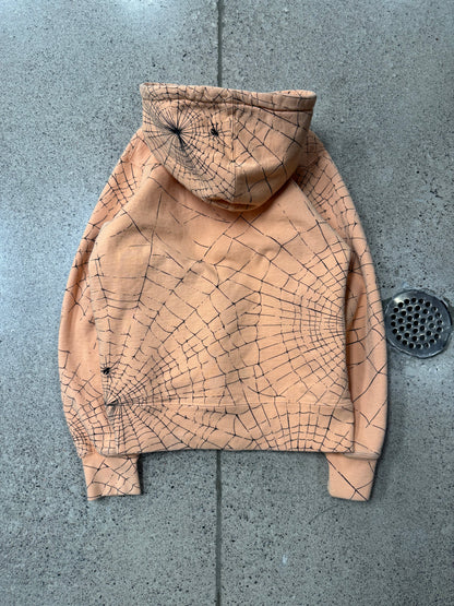 AW2016 Supreme ‘Spider Web’ Peach Pullover Hoodie