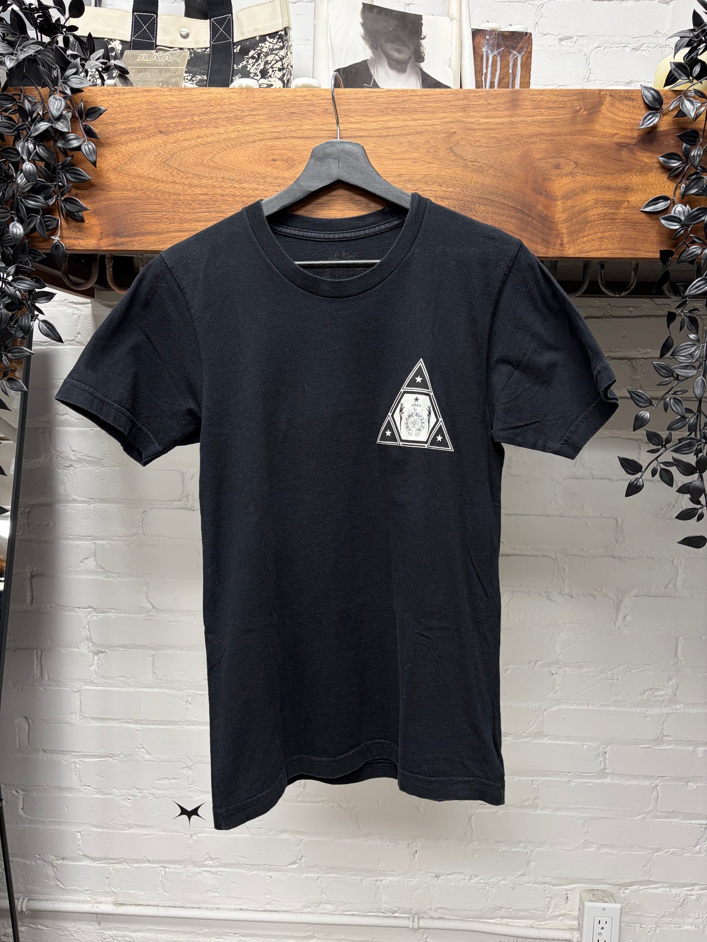 Chrome Hearts ‘Jarvis Skull’ Pyramid Black Graphic T-Shirt