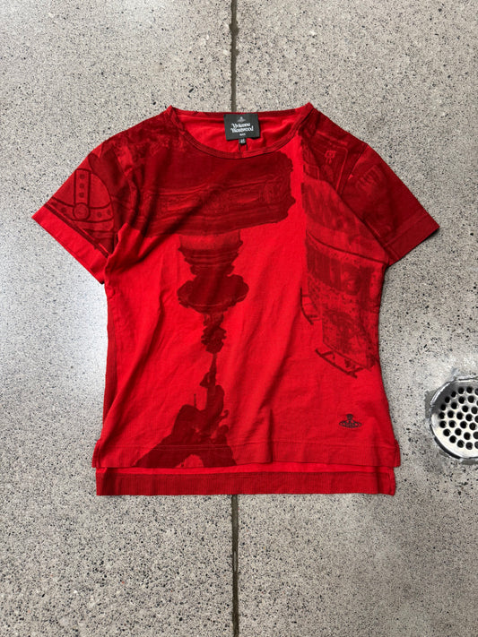 Vivienne Westwood ‘Orb Logo’ Red Graphic T-Shirt