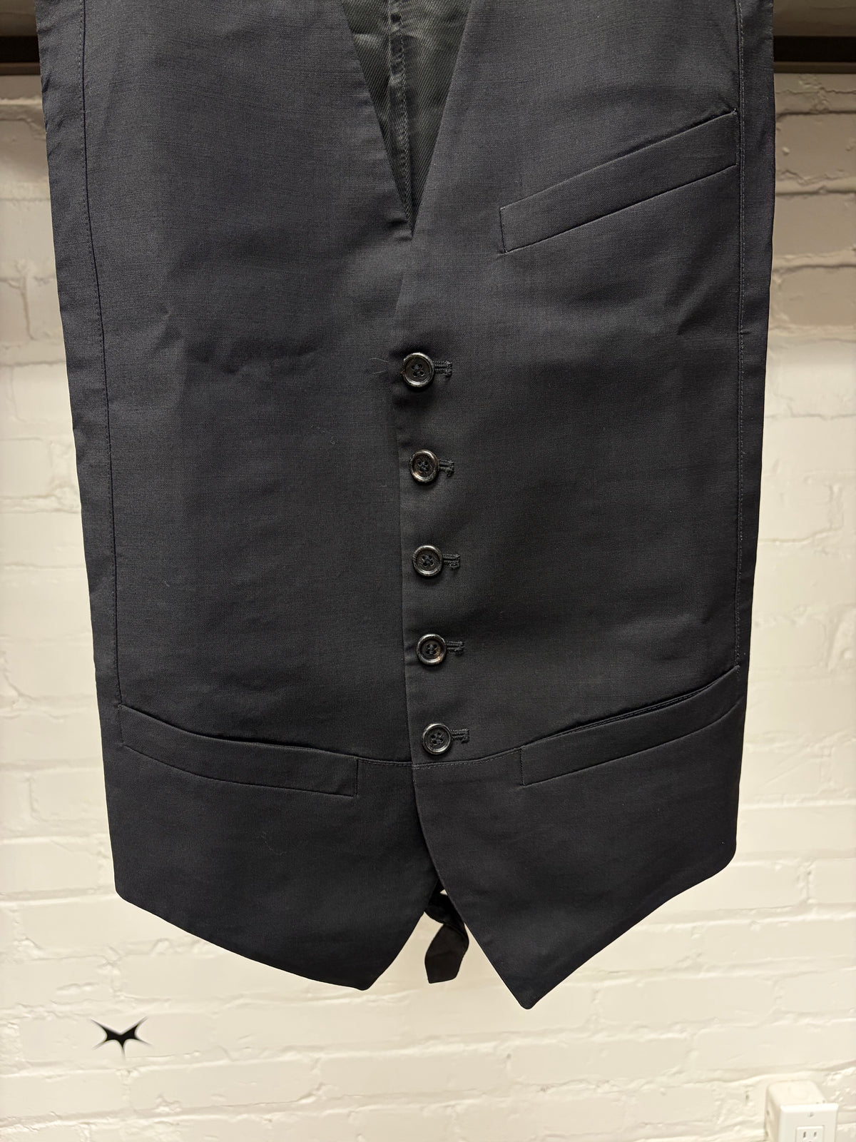 SS2008 Dior by Kris Van Assche Black Wool ‘Gilet’ Vest