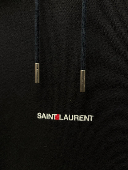 2020 Saint Laurent Black Classic ‘Box Logo’ Minimal Hoodie