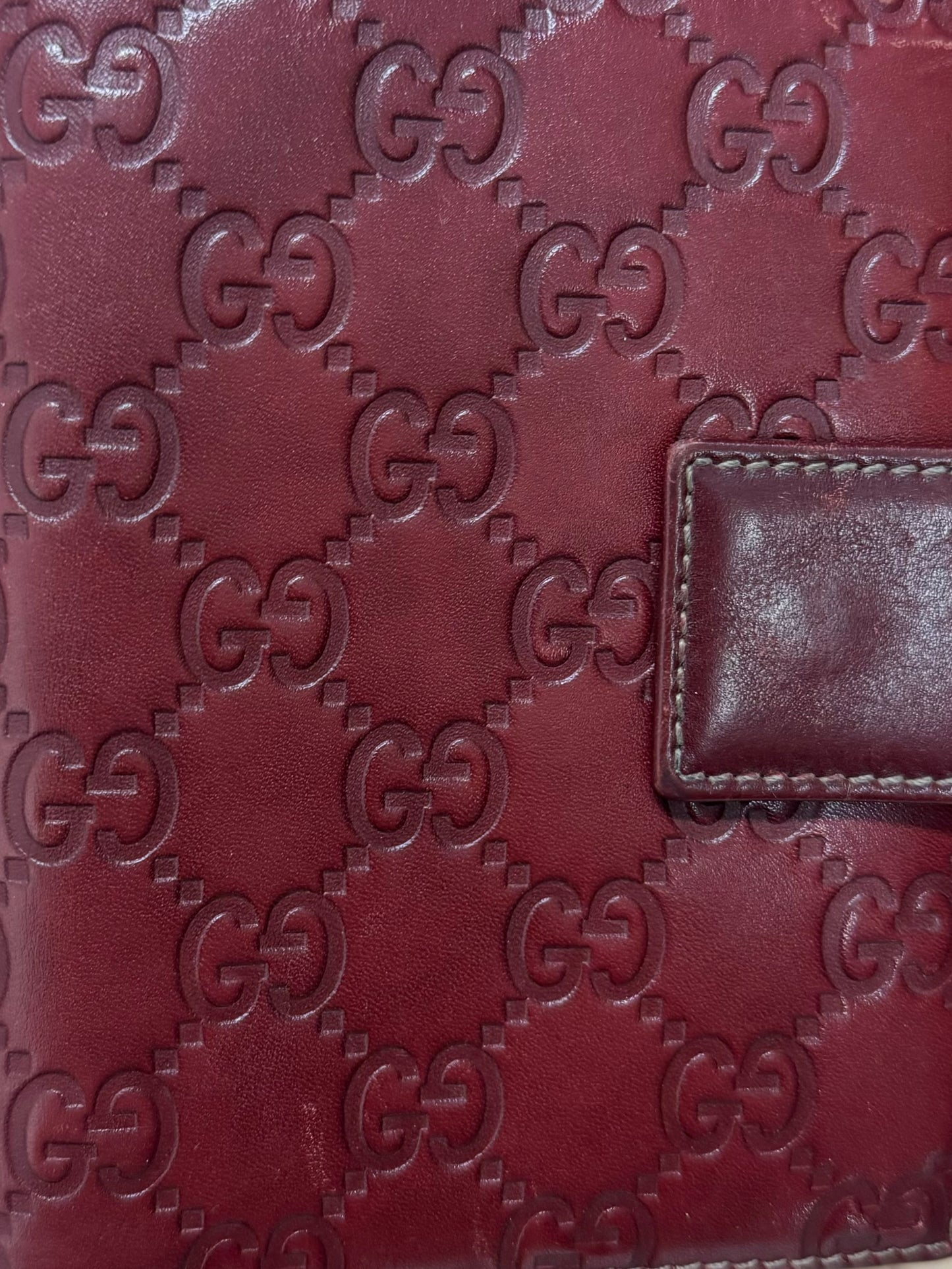 Gucci ‘GG’ Embossed Leather Monogram Agenda/Organizer