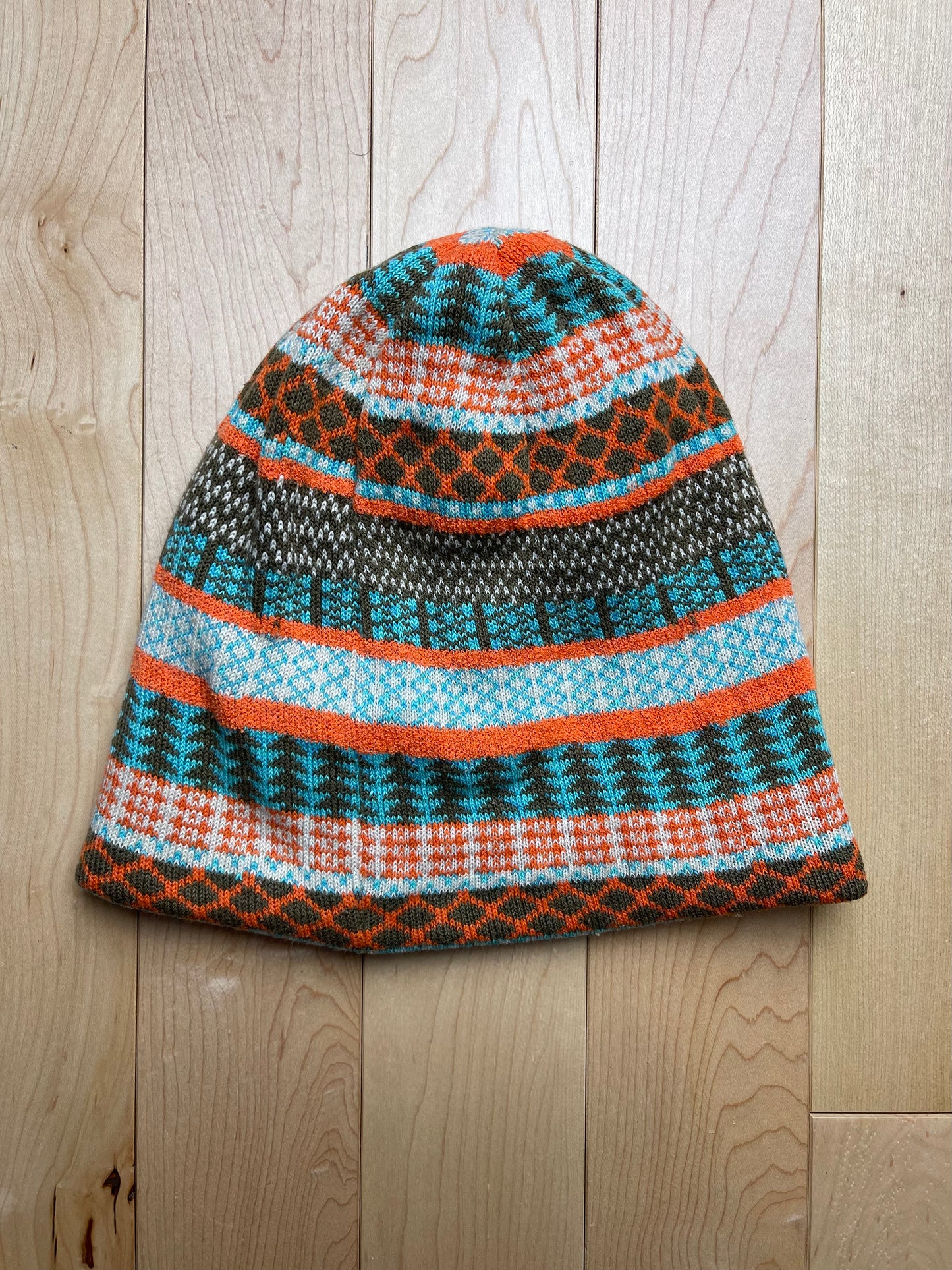 Issey Miyake Pleats Please Nordic Print Beanie