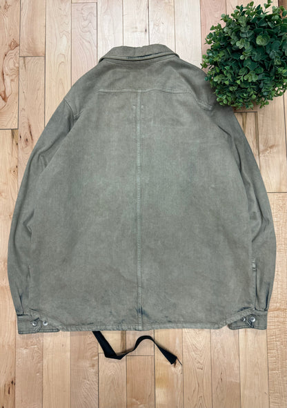 AW2022 Rick Owens ‘Mineral/Pearl’ Denim Overshirt