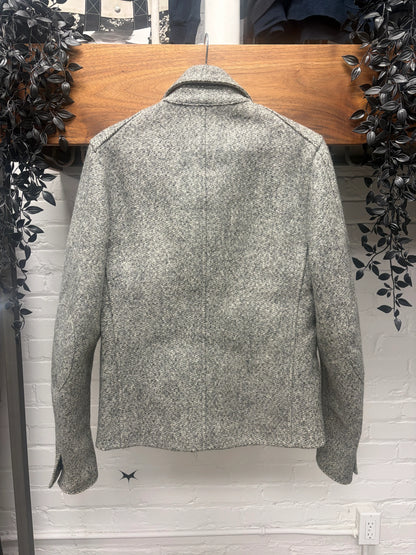 AW2004 Carol Christian Poell Grey Wool Fencing Jacket