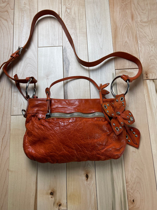 Spring Summer 2005 Miu Miu Orange  Floral Shoulder Bag