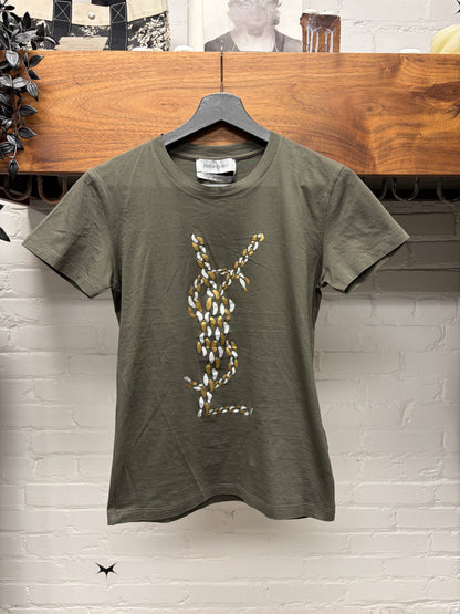 2000s Yves Saint Laurent ‘YSL’ Chain Logo T-Shirt