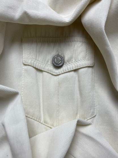 Vintage 1990’s Versace Cream White Denim Jacket