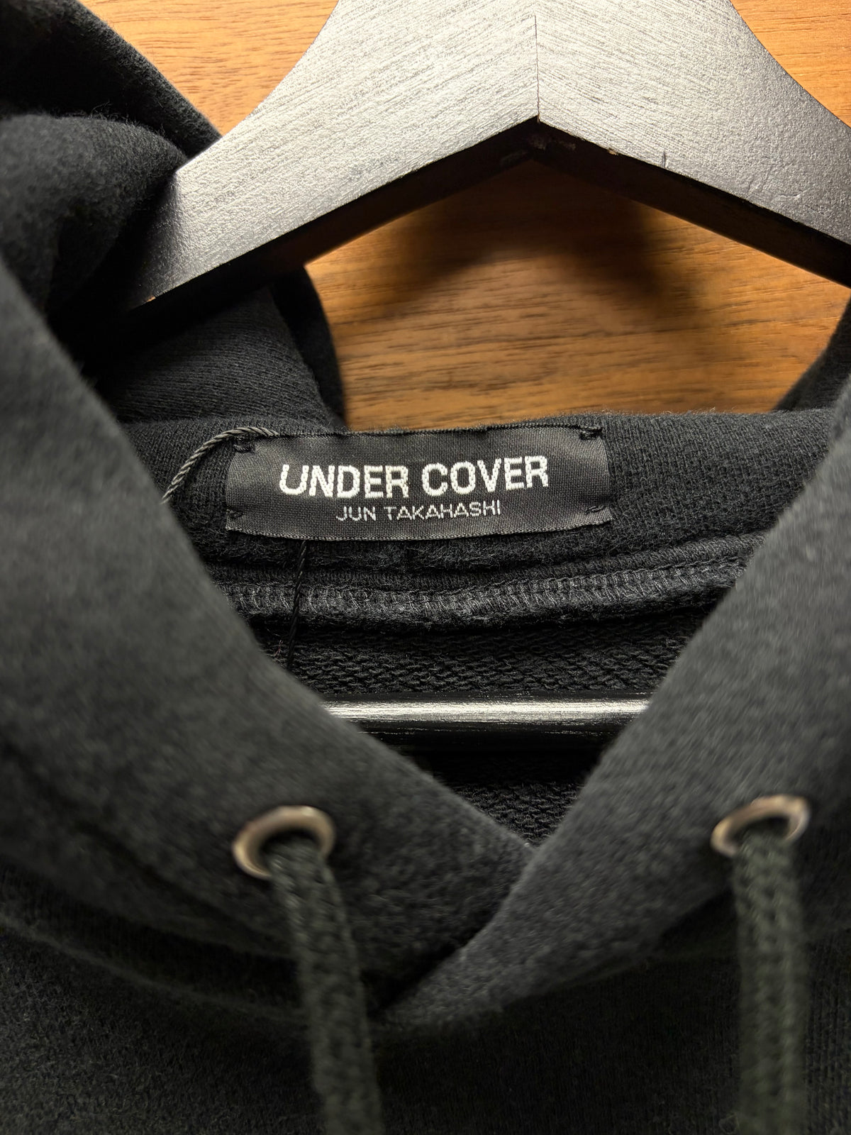 SS2018 Undercover ‘Spiritual Noise’ Black Religious Portrait Pullover Hoodie