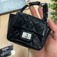 SS2008 Chanel ‘Ankle Monitor’ Miniature Black Patent Leather Bag