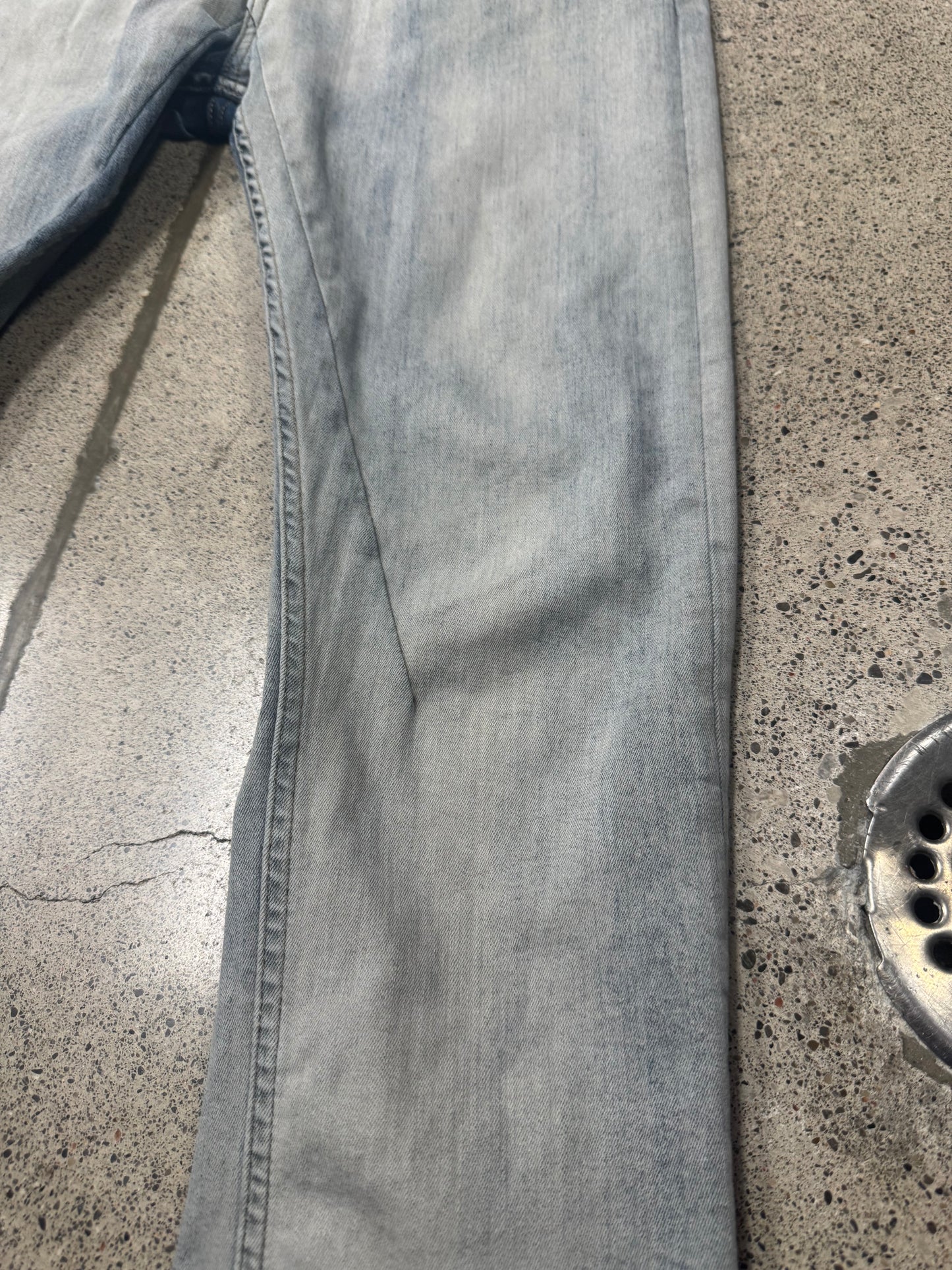 Rick Owens ‘Detroit Cut’ Mineral/Pearl Denim