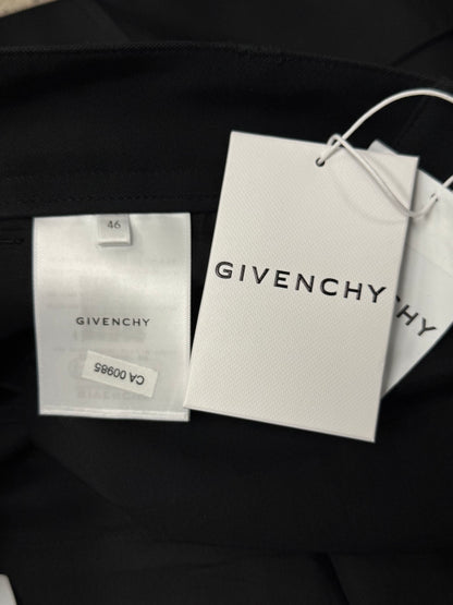 Givenchy ‘Cursive Logo’ Slim Straight Leg Black Cargo Trousers