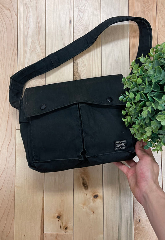 Porter Canvas Crossbody ‘Tank’ Cargo Bag