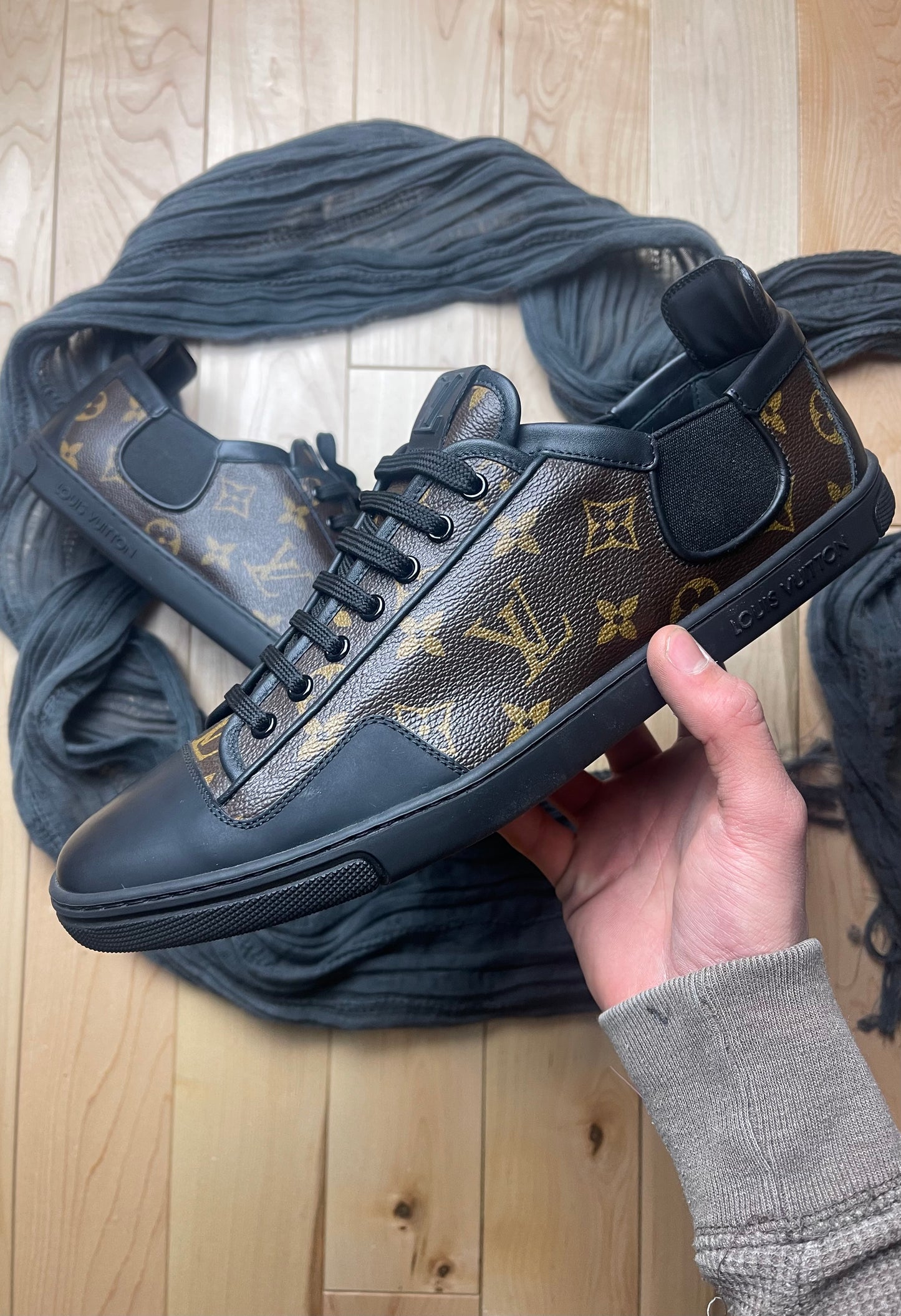 Louis Vuitton Monogram Leather Low Top Sneakers