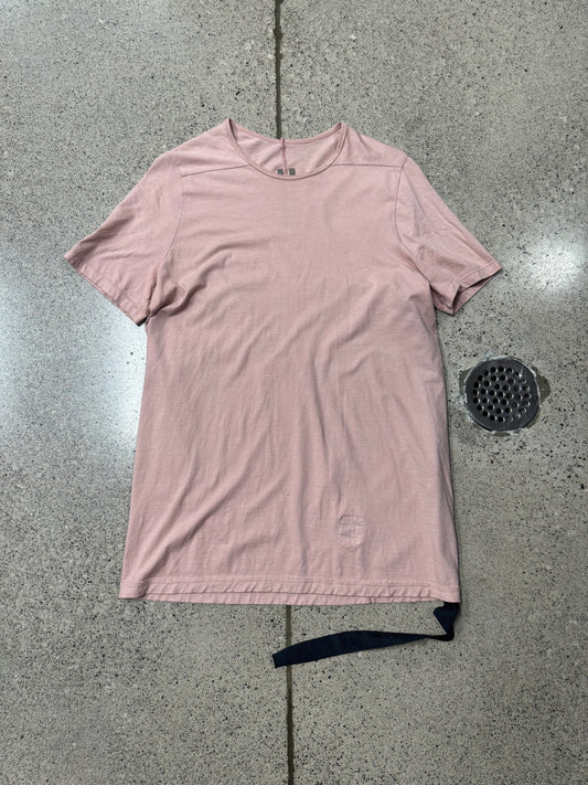 Rick Owens DRKSHDW ‘Faded Pink’ Asymmetric Back Seam T-Shirt
