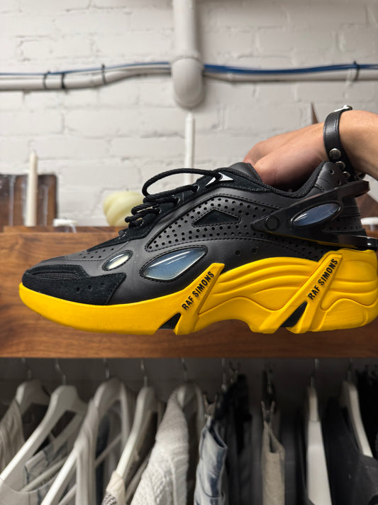 SS2021 Raf Simons ‘Cyclone’ Black/Yellow Low Top Sneakers