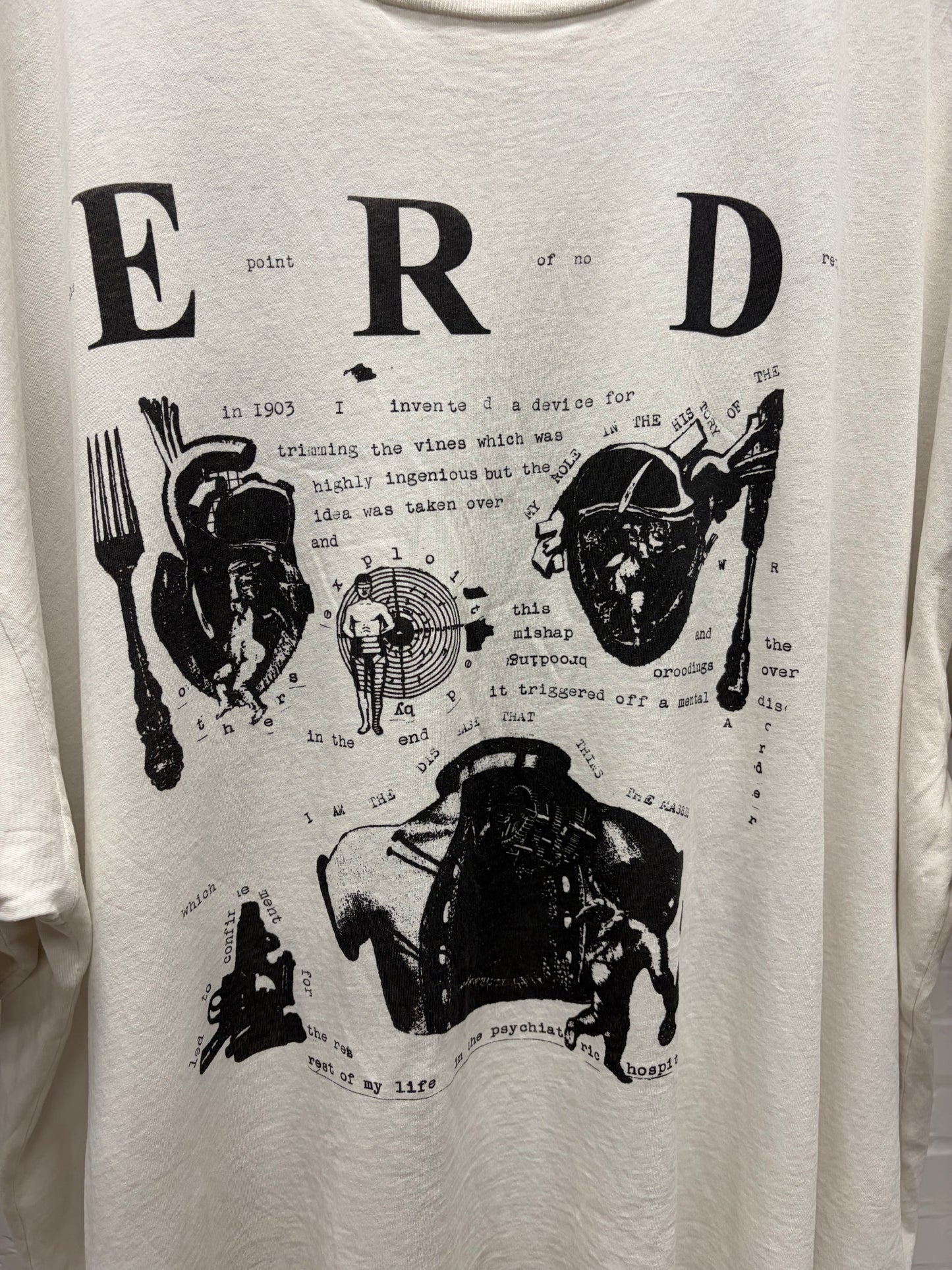 Enfants Riches Deprimes ‘My Role in the War’ White Graphic T-Shirt