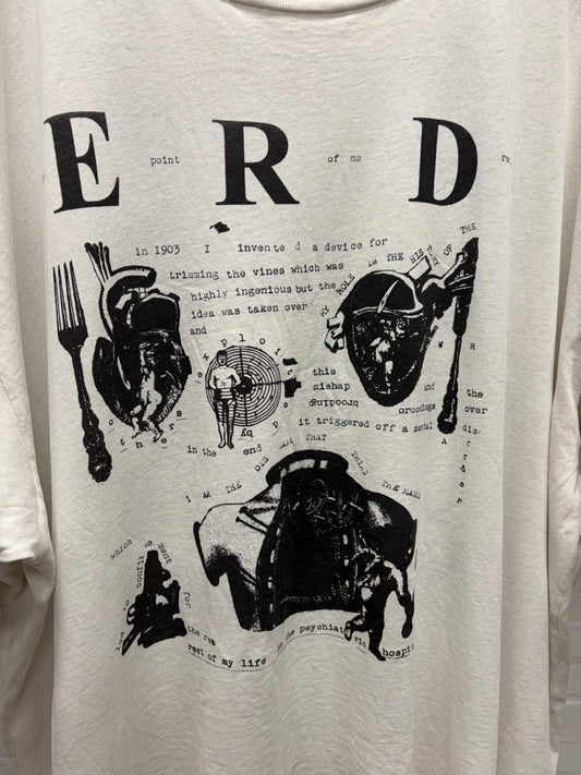 Enfants Riches Deprimes ‘My Role in the War’ White Graphic T-Shirt