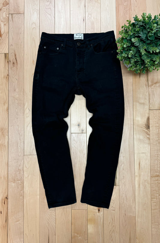 Acne Studios Black Slim/Skinny Cut Denim