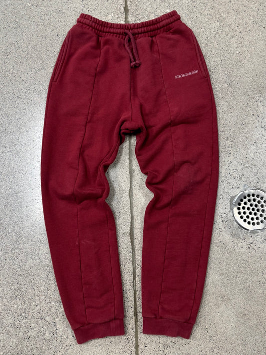 AW2017 Vetements Embroidered Logo Red Sweatpants