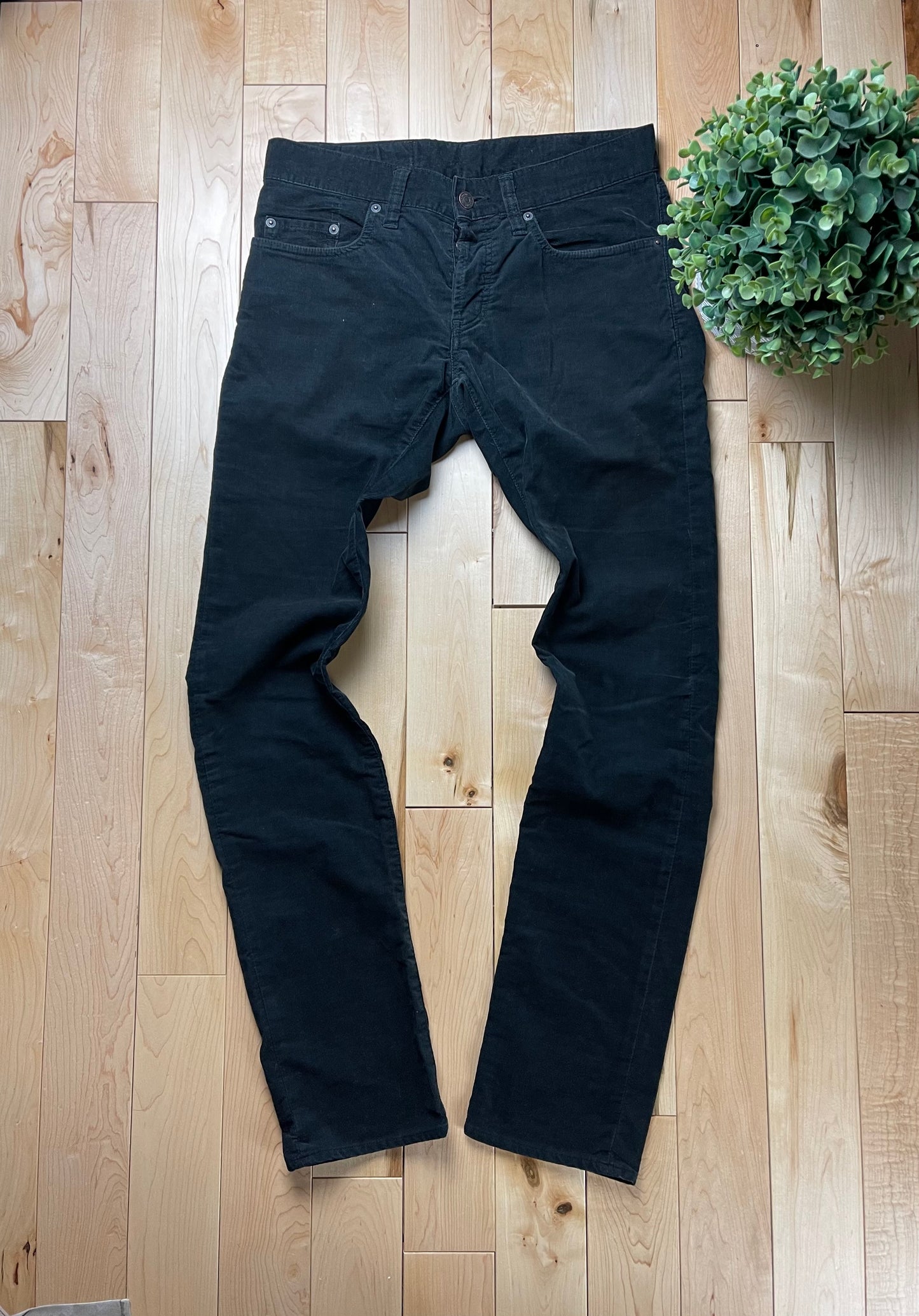 Hysteric Glamour Black Corduroy Slim Cut Denim