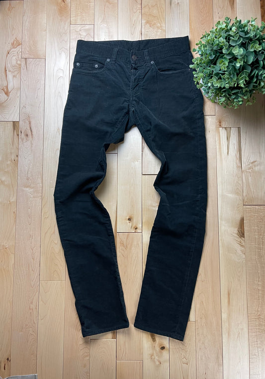 Hysteric Glamour Black Corduroy Slim Cut Denim