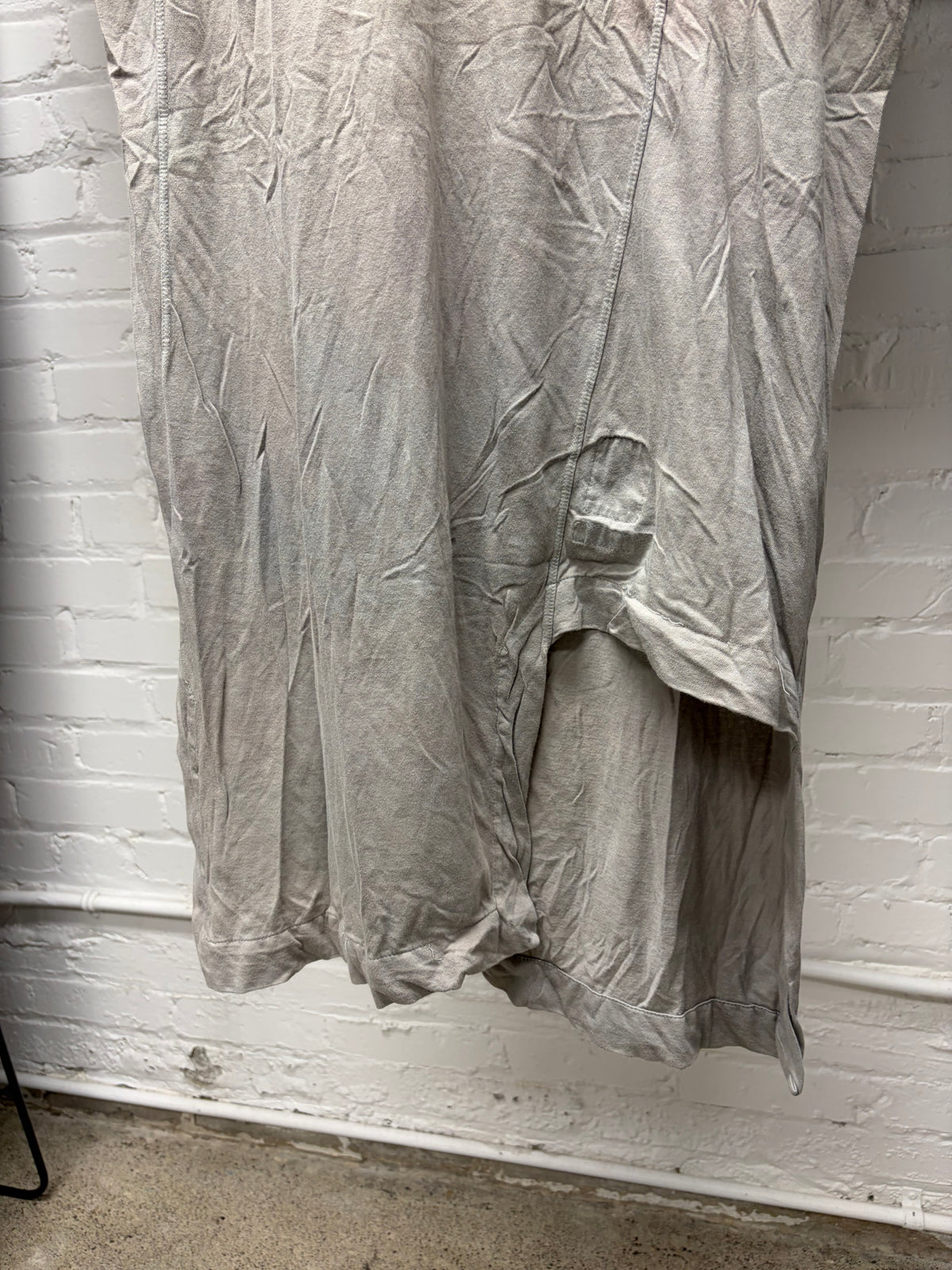 AW2014 Rick Owens ‘Pearl’ Asymmetric Long Length T-Shirt