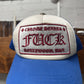 Chrome Hearts ‘Fuck’ Hollywood Exclusive Blue/Red Trucker Hat