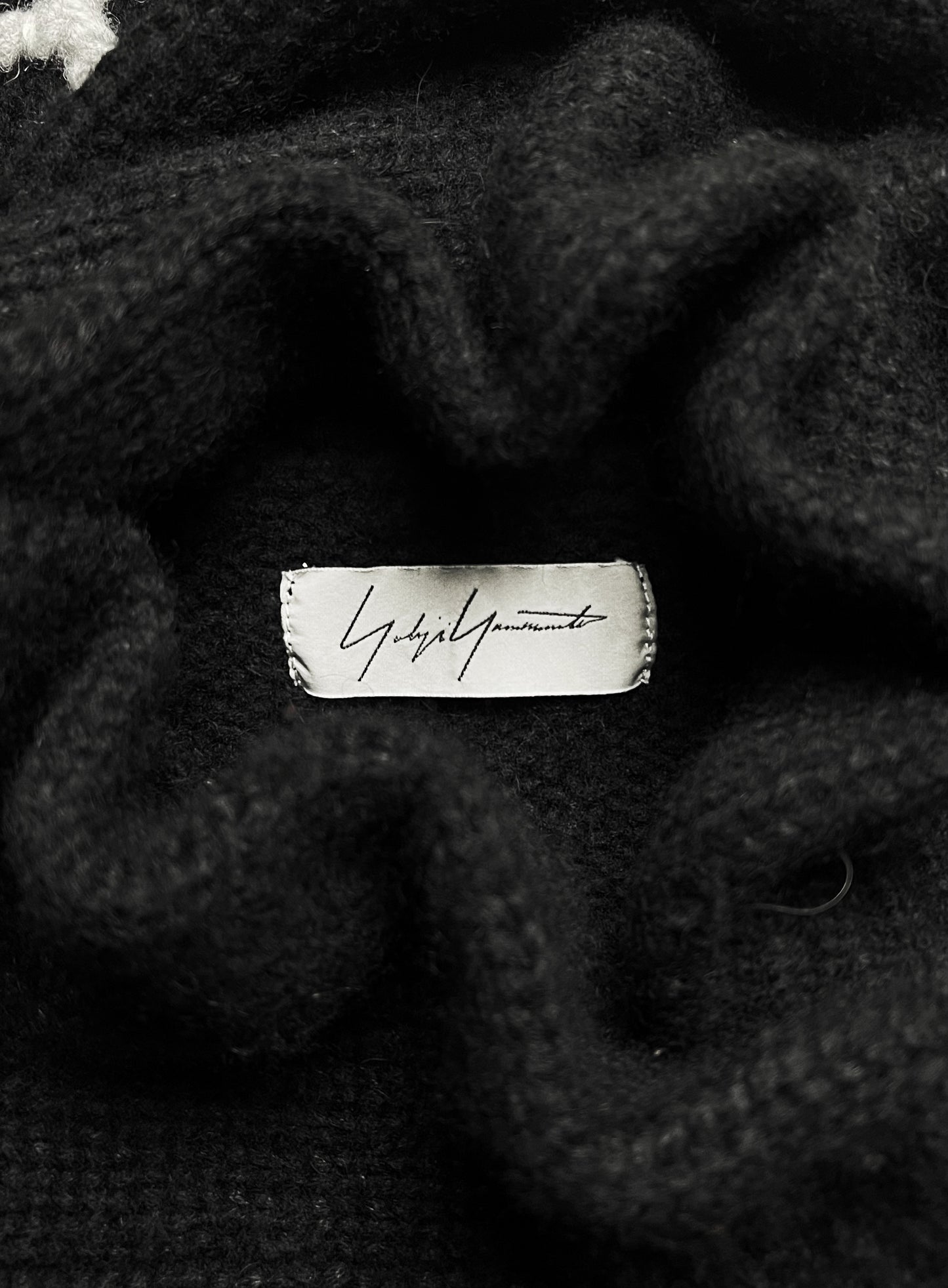 Autumn Winter 2012 Yohji Yamamoto ‘69’ Graphic Wool Knit Sweater.