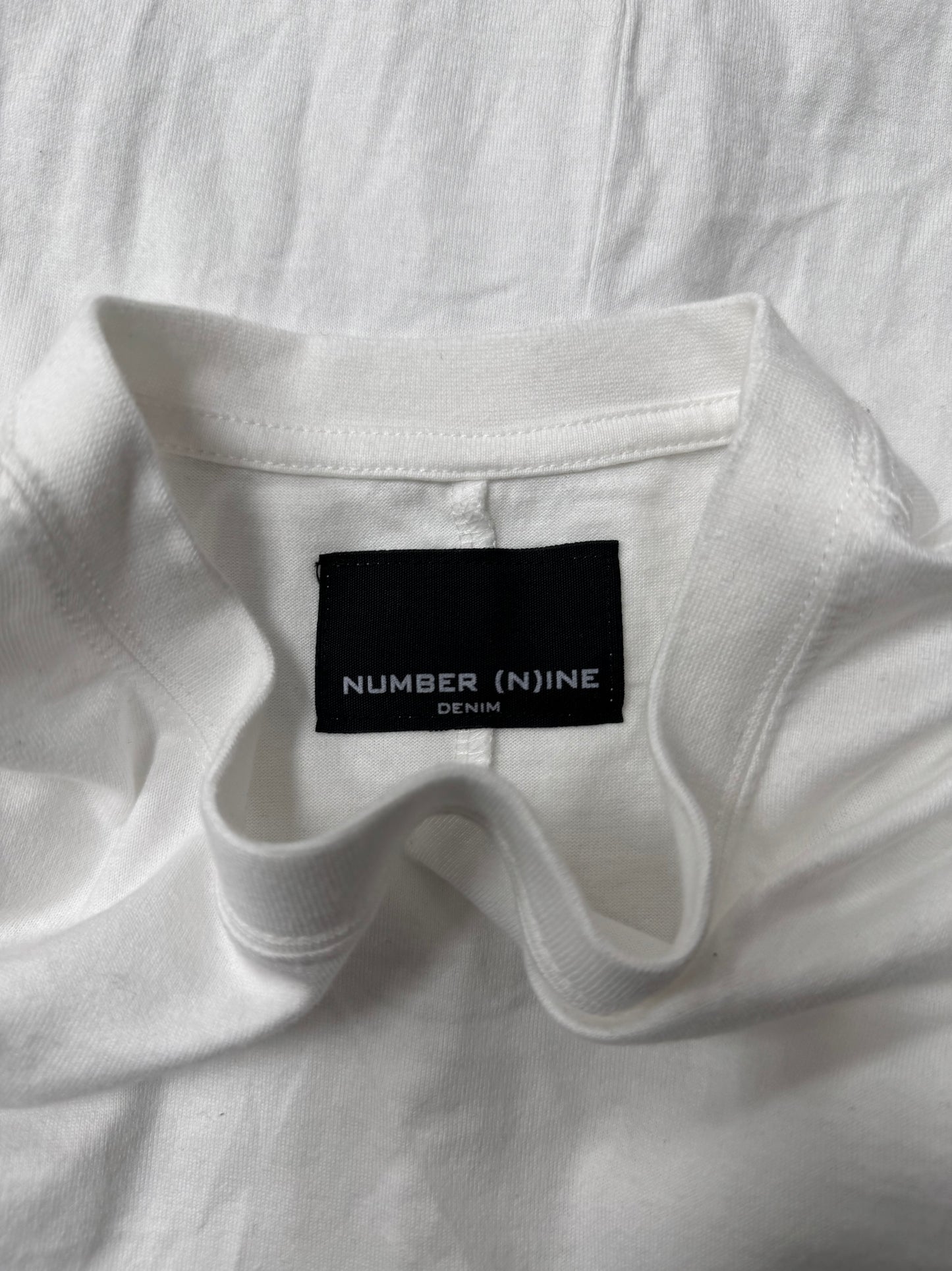 Number (N)ine Split Logo White T-Shirt