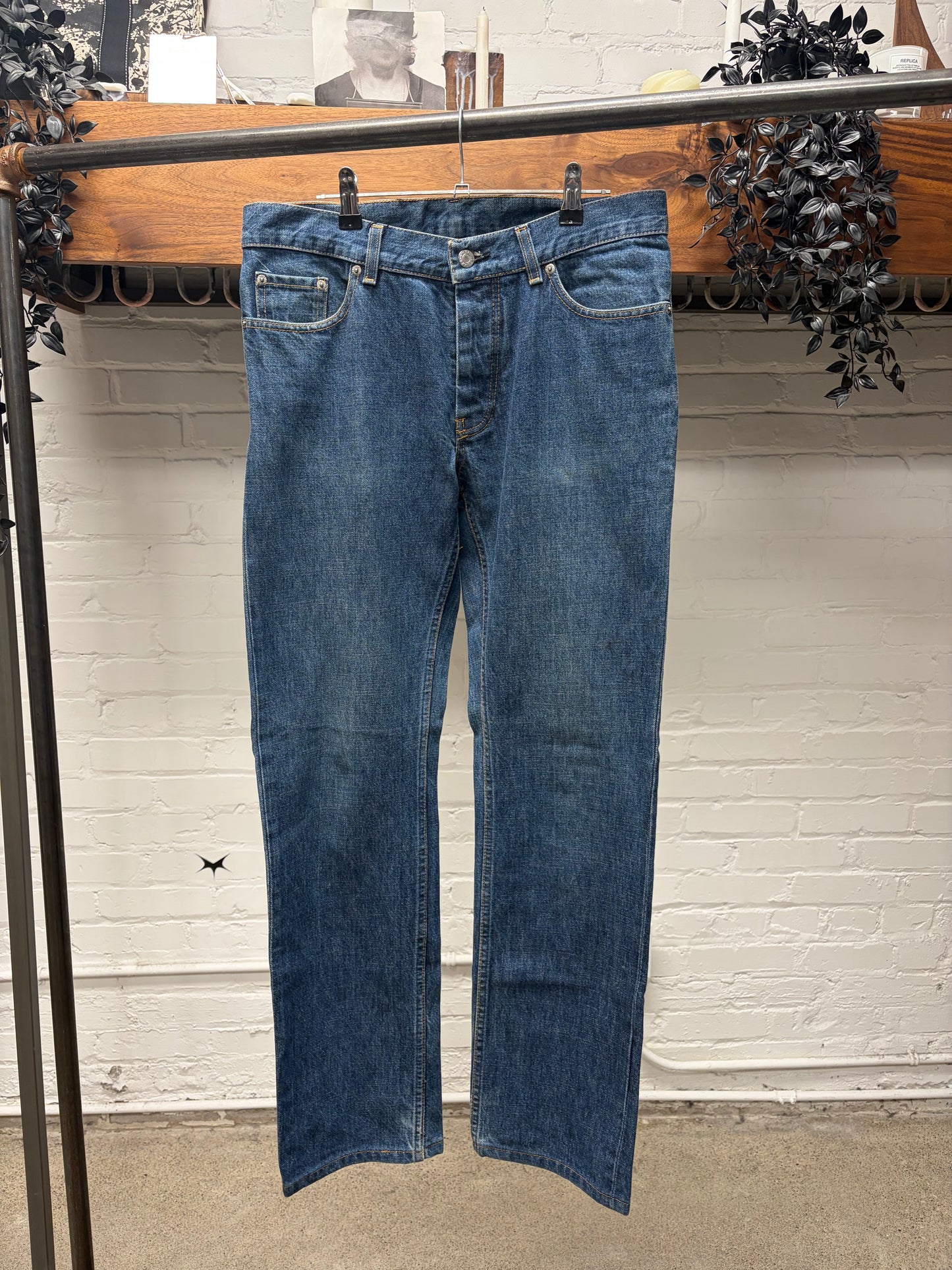 Vintage 1999 Helmut Lang ‘Classic Denim’ Blue Bootcut Jeans