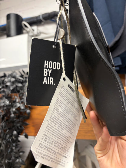 Hood By Air ‘Classics’ Embossed Black Leather Square Pouch