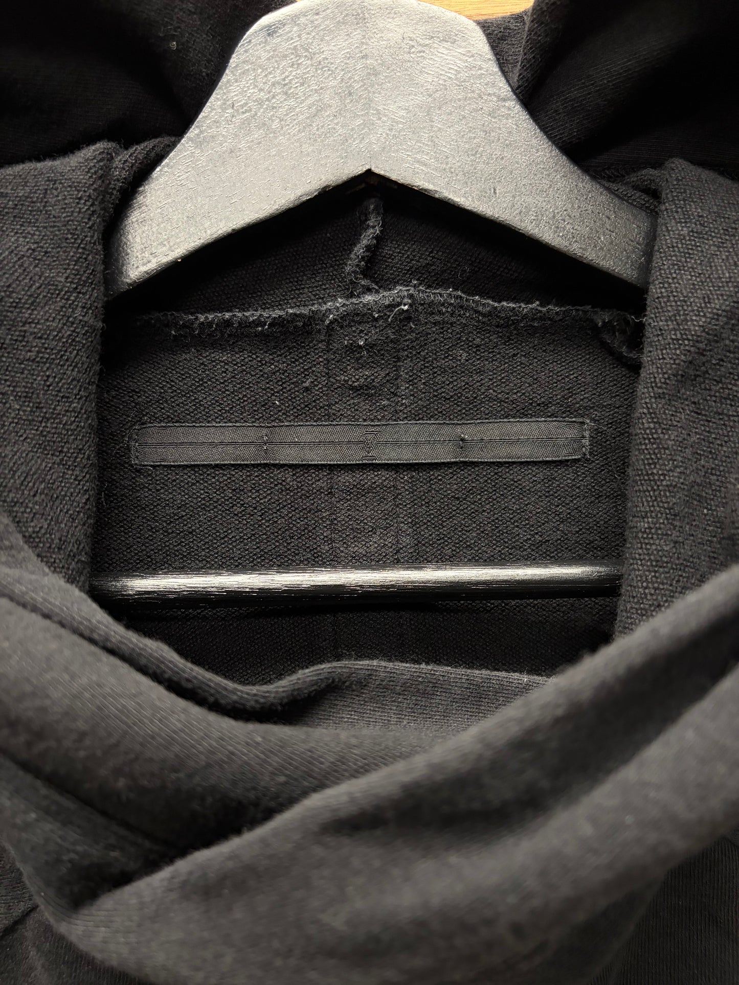 SS2018 Julius ‘Bondage Strap’ Black Cotton Pullover Hoodie