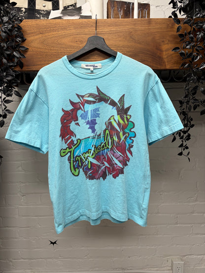 2002 Junya Watanabe ‘Tropical’ Blue Graphic T-Shirt