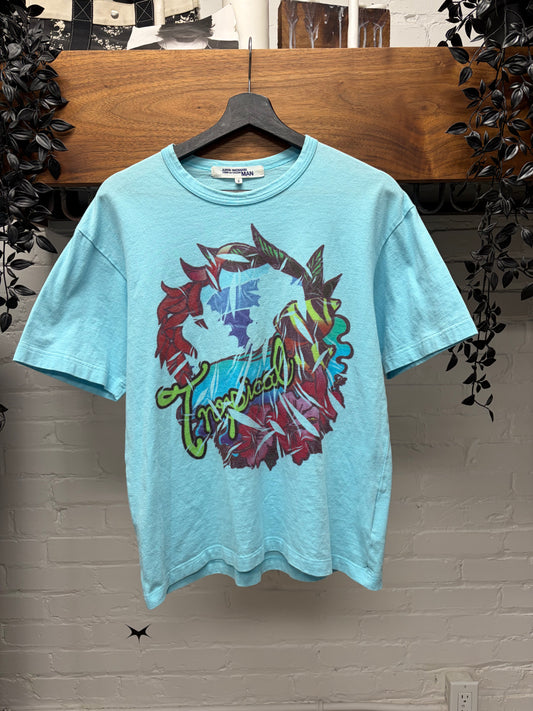 2002 Junya Watanabe ‘Tropical’ Blue Graphic T-Shirt