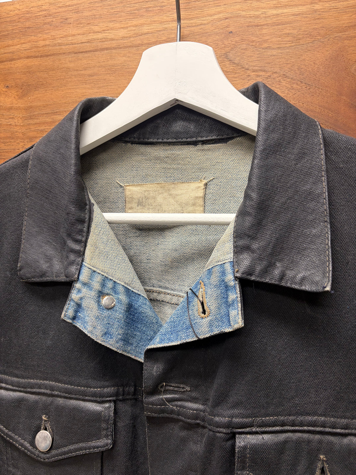 AW1992 1/1 Maison Martin Margiela ‘Employee Gifted’ Hand Painted Black Denim Jacket