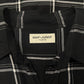 Saint Laurent Silk Blend Distressed Plaid Flannel