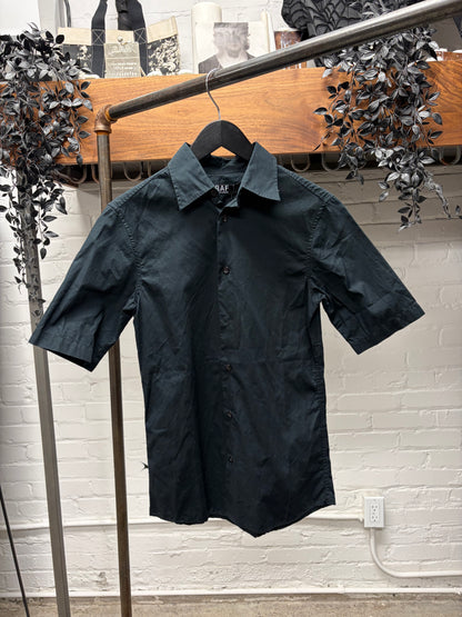 RAF by Raf Simons Black Slim Cut Polo