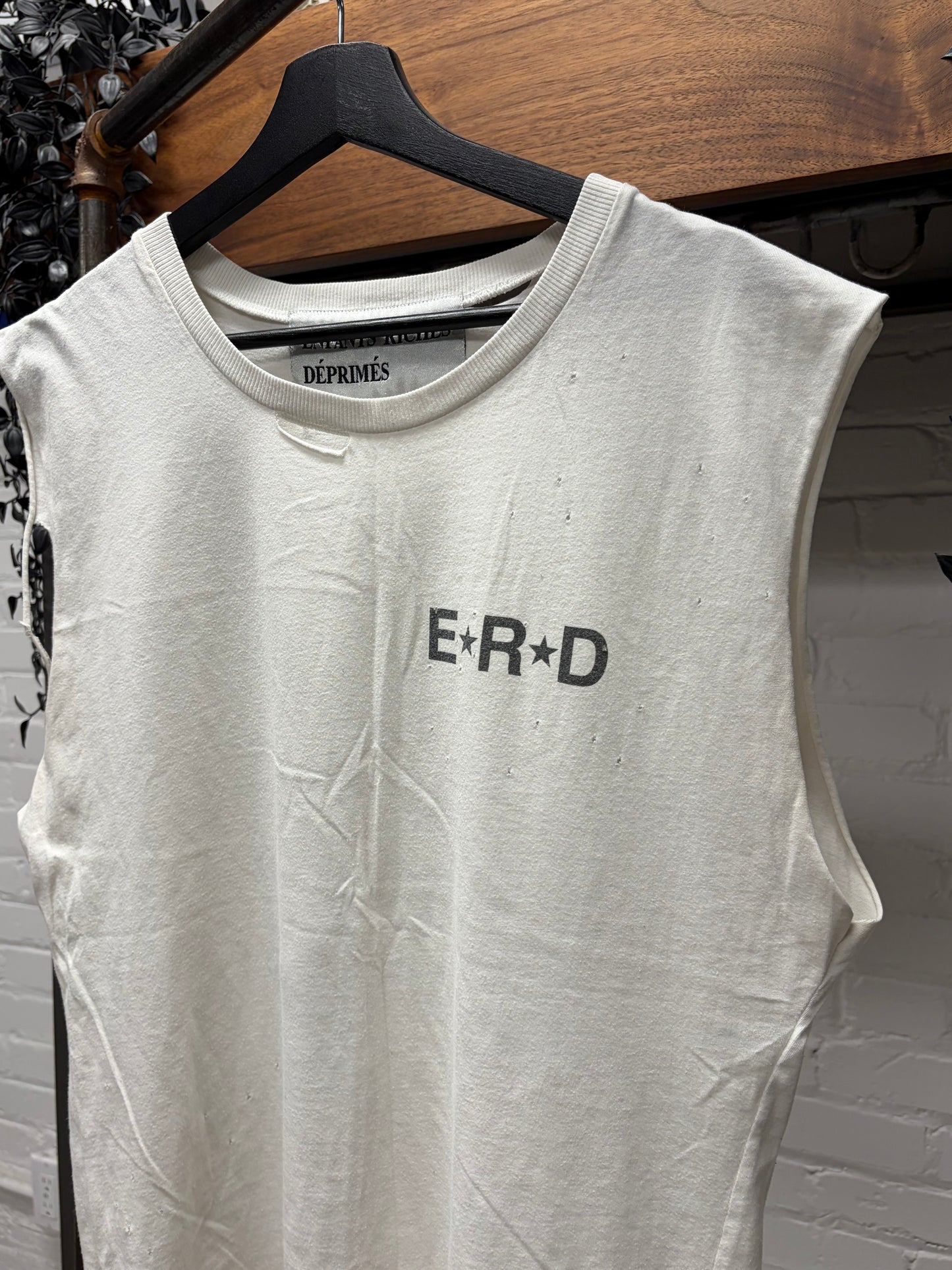 SS2016 Enfants Riche Deprimes ‘Dieu’ Distressed Tank Top