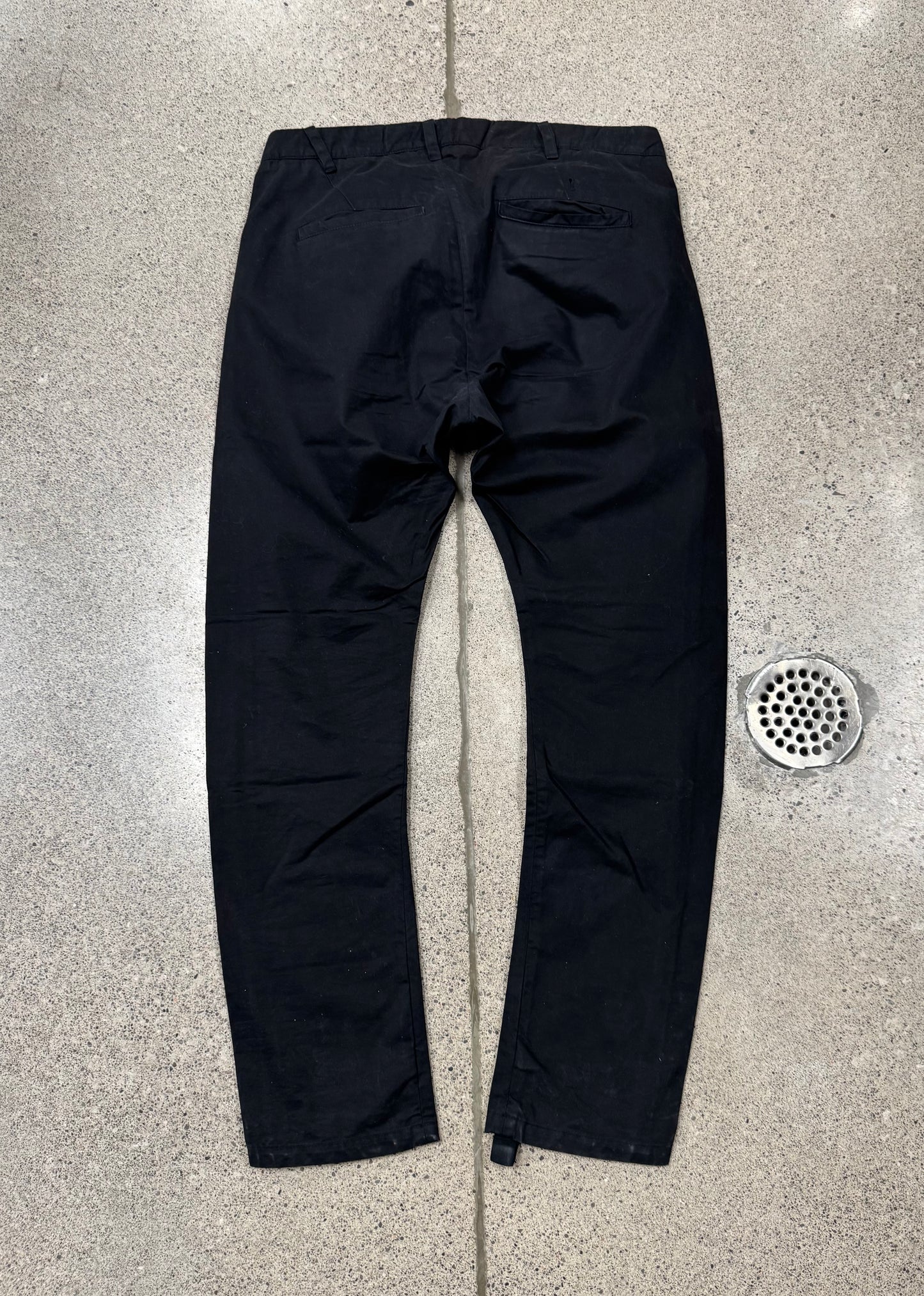 Boris Bidjan Saberi ‘J-Cut’ Black Canvas Pants