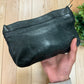 Balenciaga ‘Hip’ Leather Motocross Grey Clutch Bag